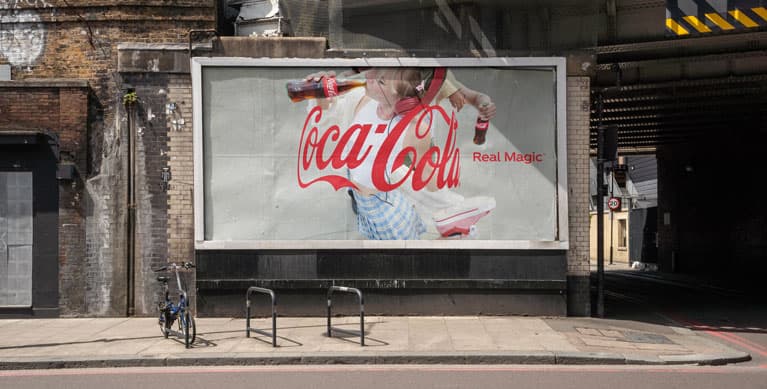 Coca-Cola Create Real Magic AI-generated billboard ad in Times Square